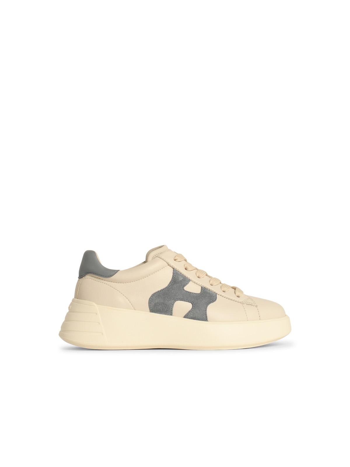 Hogan White Leather Sneakers