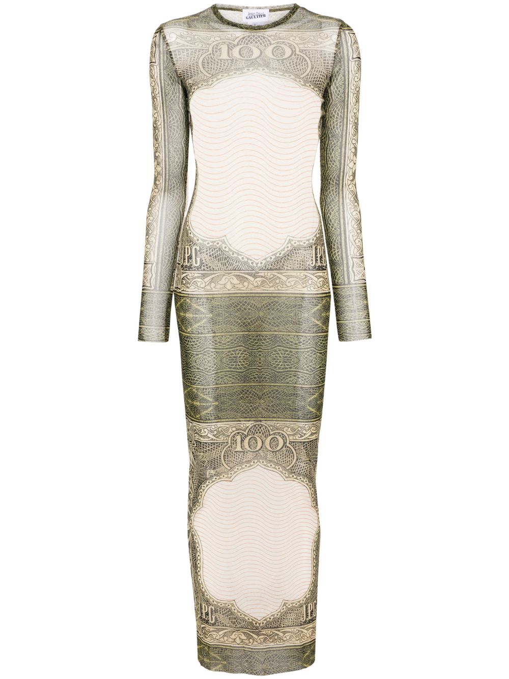Jean Paul Gaultier Catrouche 网纱超长连衣裙 - 白色