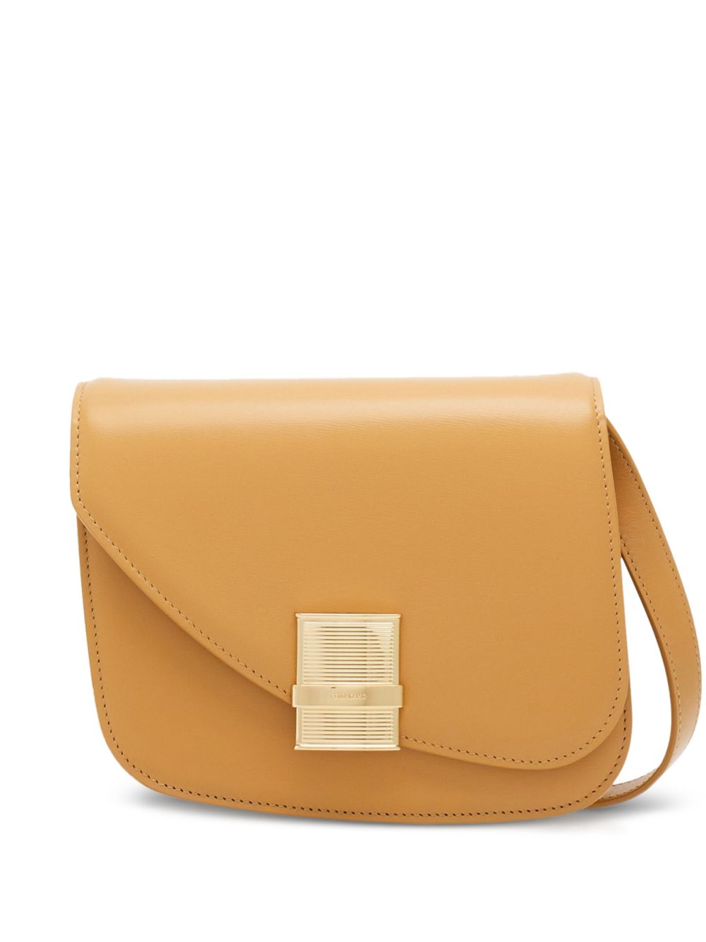 Ferragamo Asymmetric 皮质小号单肩包 - 中性色