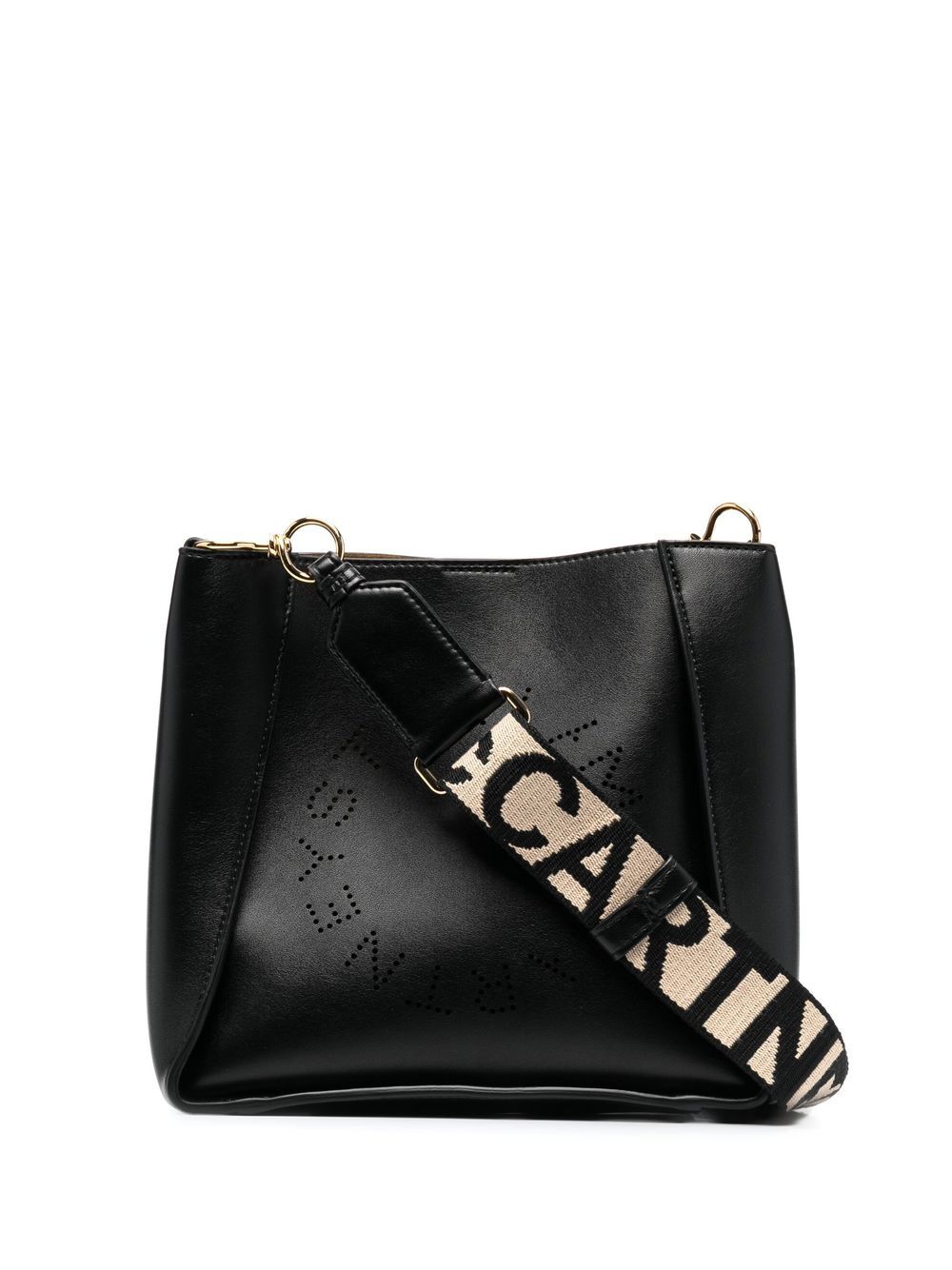 Stella McCartney 斯特拉·麦卡特尼 Stella Logo 单肩包 - 黑色