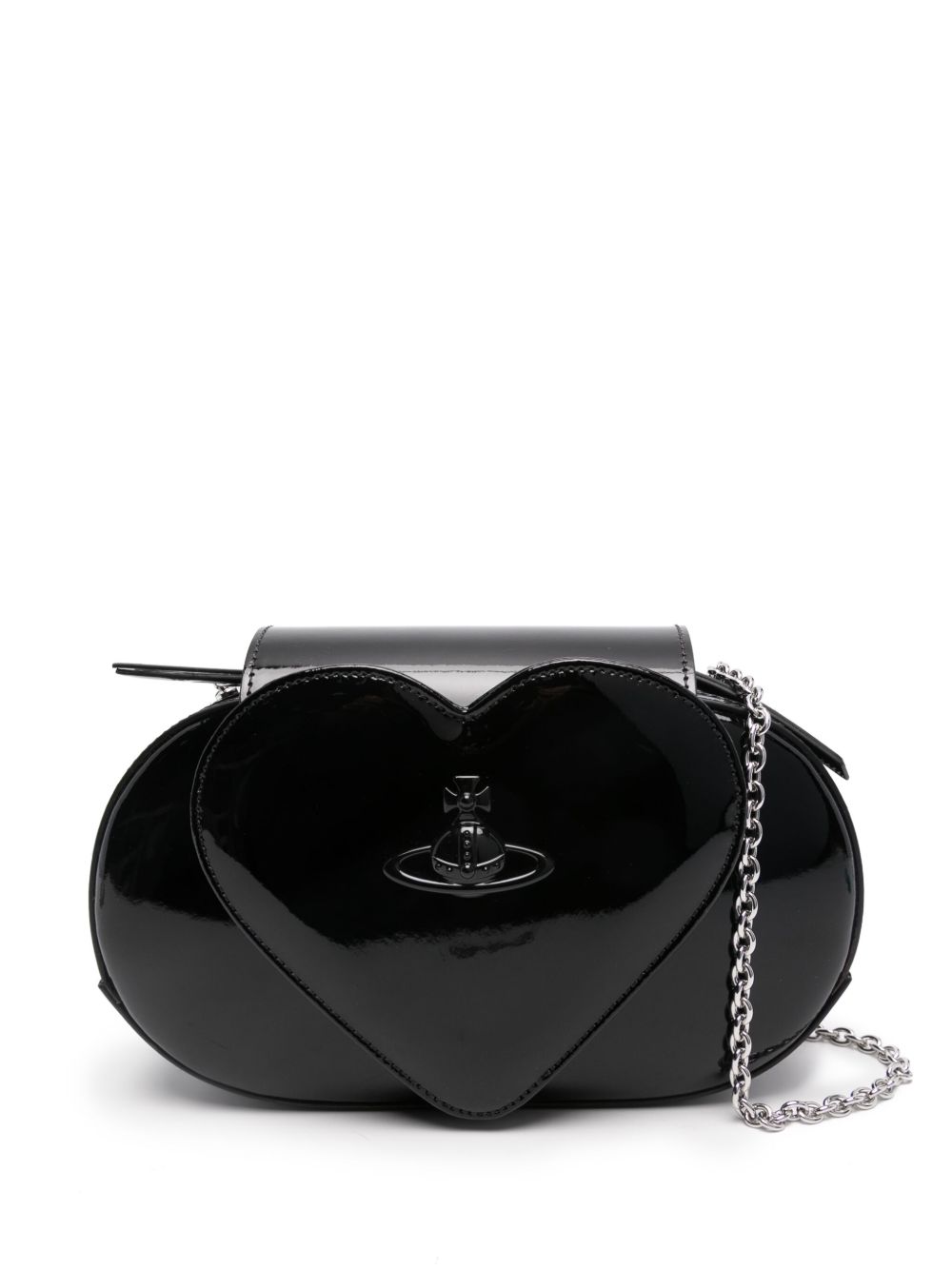Vivienne Westwood Jonny Heart Flap 斜挎包 - 黑色