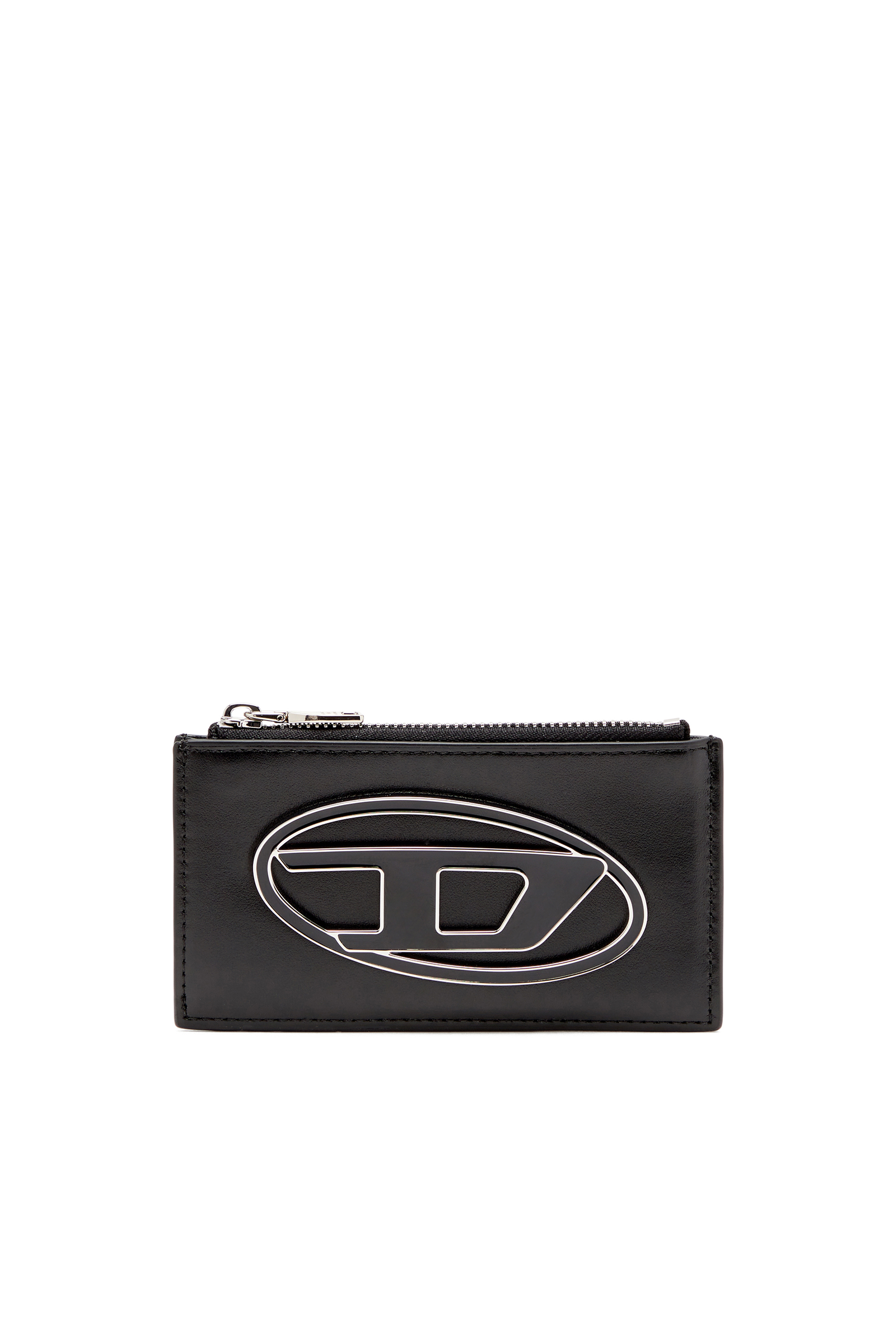 Diesel - Flat card holder in nappa leather - Card cases - Woman - Black