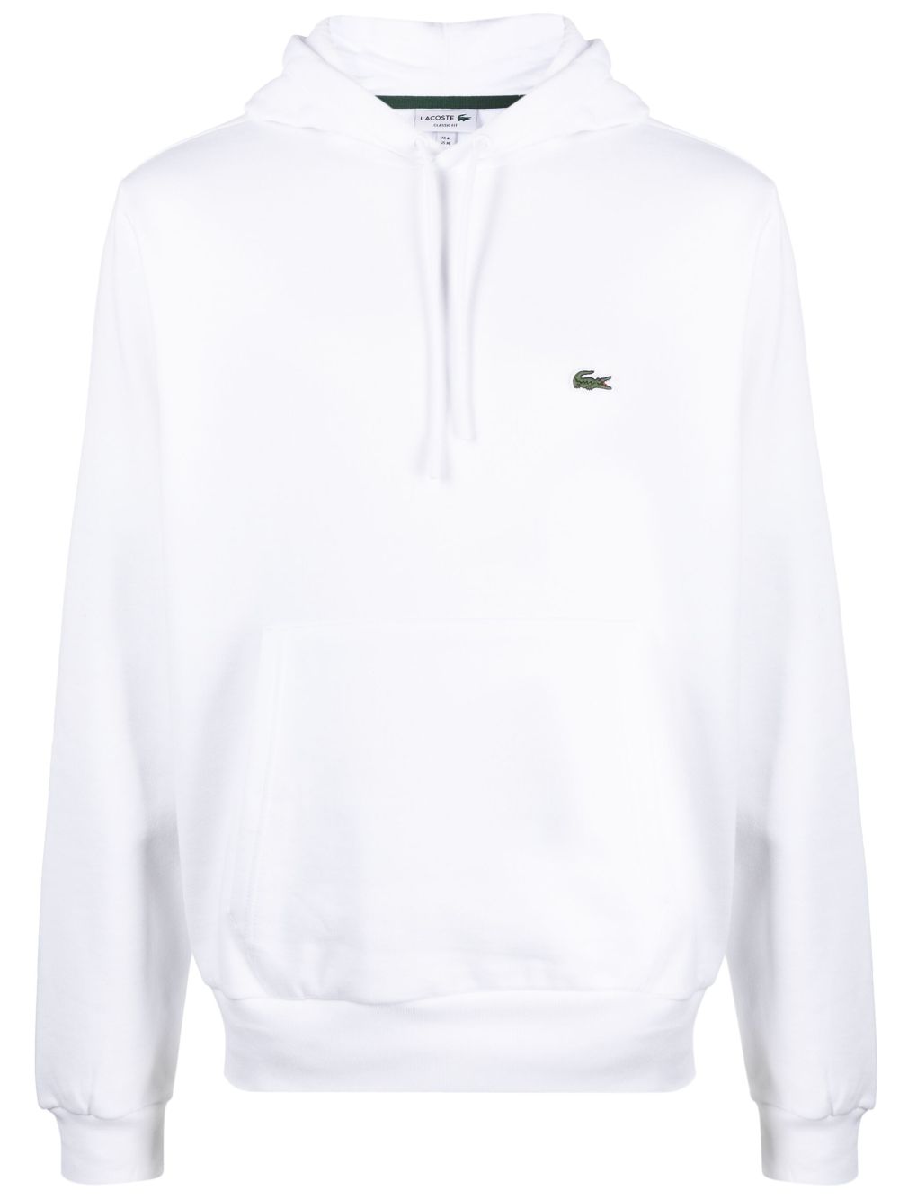 Lacoste 标贴抽绳连帽衫 - 白色