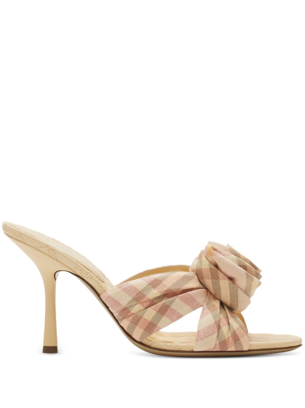 Burberry Mews Rose 高跟穆勒鞋（9厘米） - 中性色