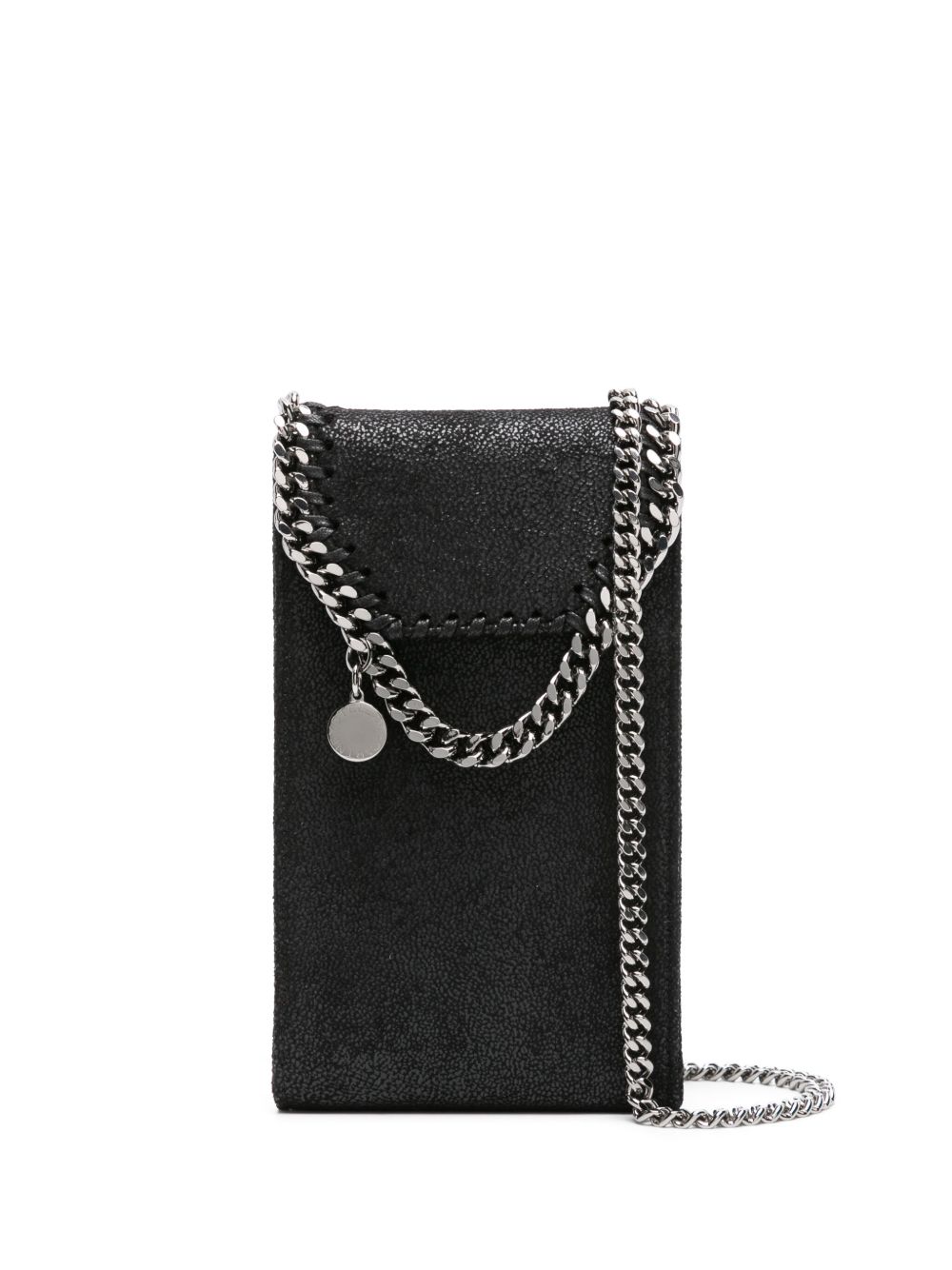 Stella McCartney Falabella logo吊饰斜挎包 - 黑色
