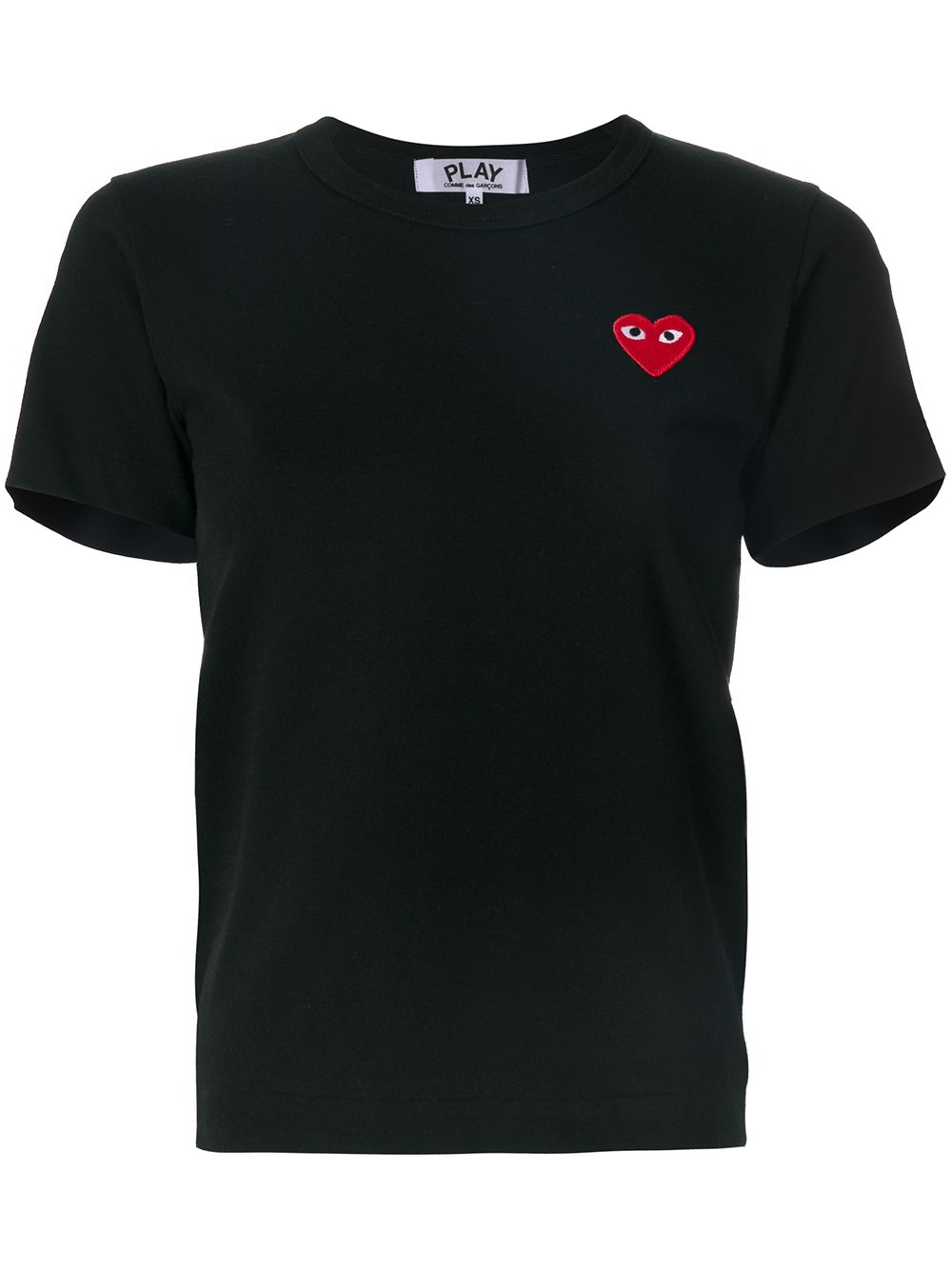 Comme Des Garçons Play 心形logo T恤 - 黑色