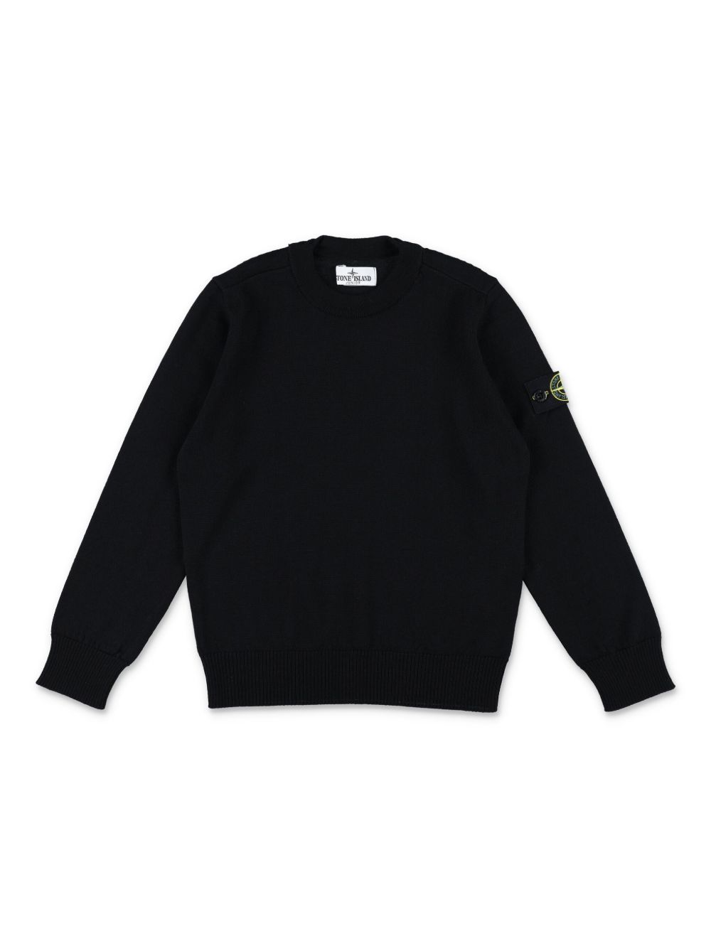Stone Island Junior 罗盘徽章卫衣 - 黑色