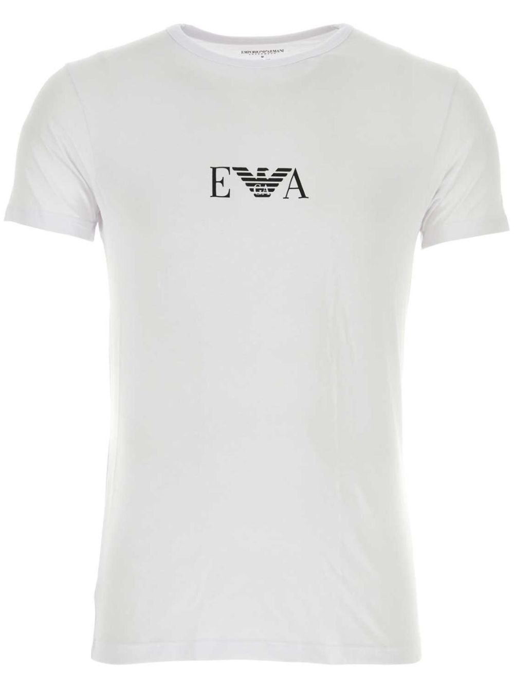 Emporio Armani logo印花棉T恤（两件装） - 白色