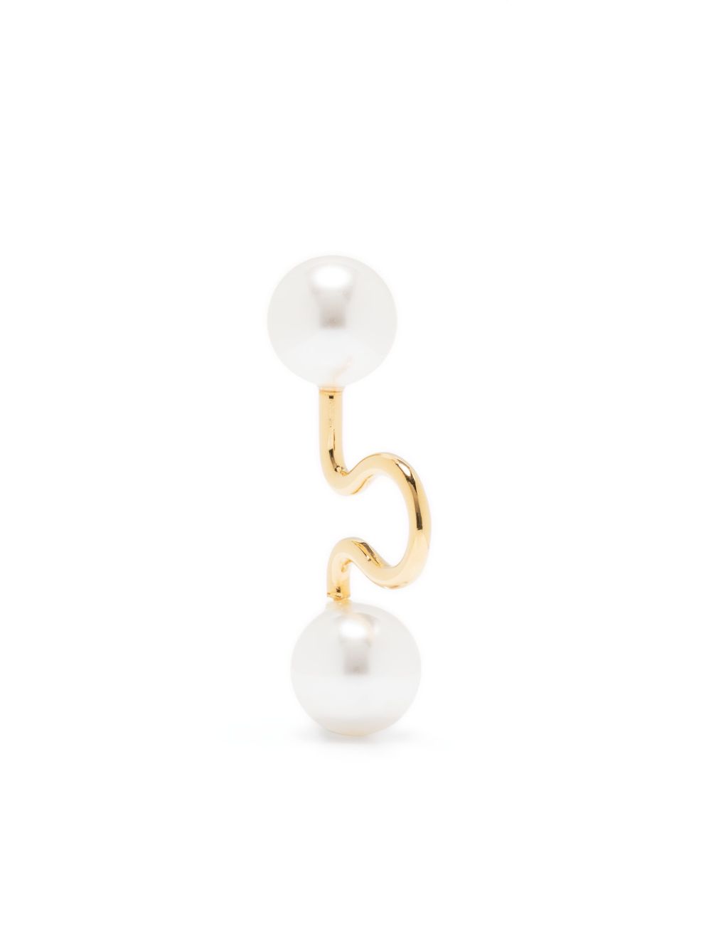 Wouters & Hendrix pearl-tip ear cuff - 白色