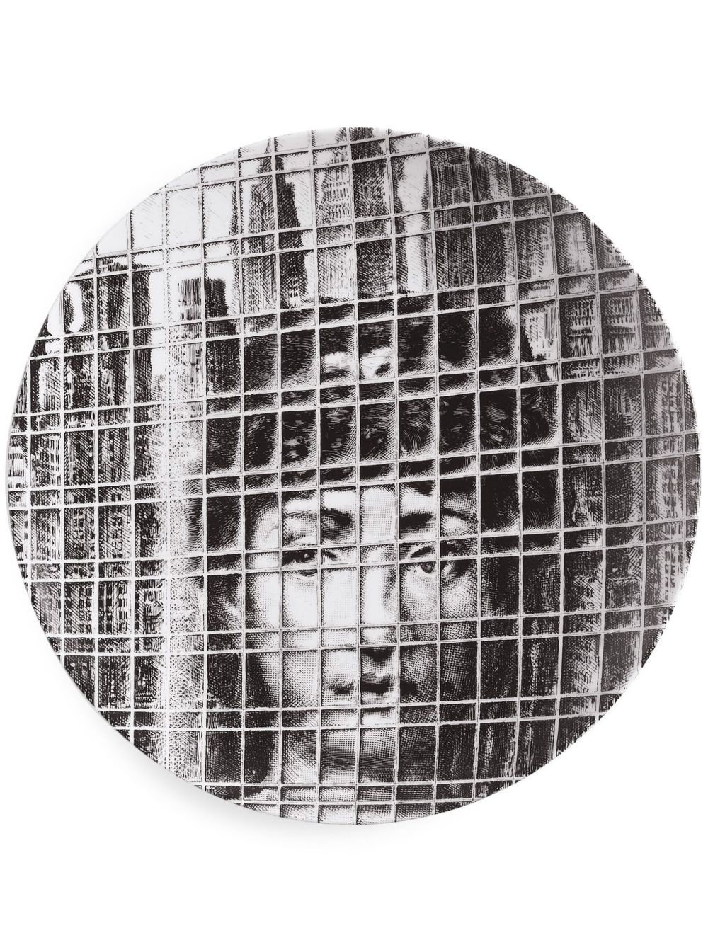 Fornasetti Tema E Variazioni 陶瓷餐盘（26厘米） - 白色