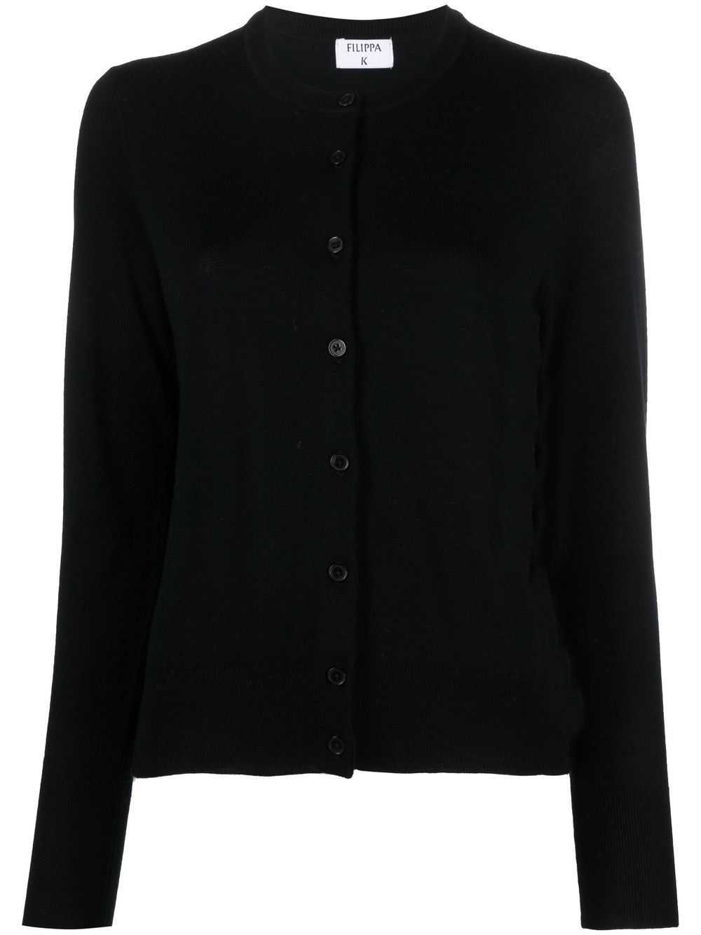 Filippa K 美利诺羊毛长袖开衫 - 黑色