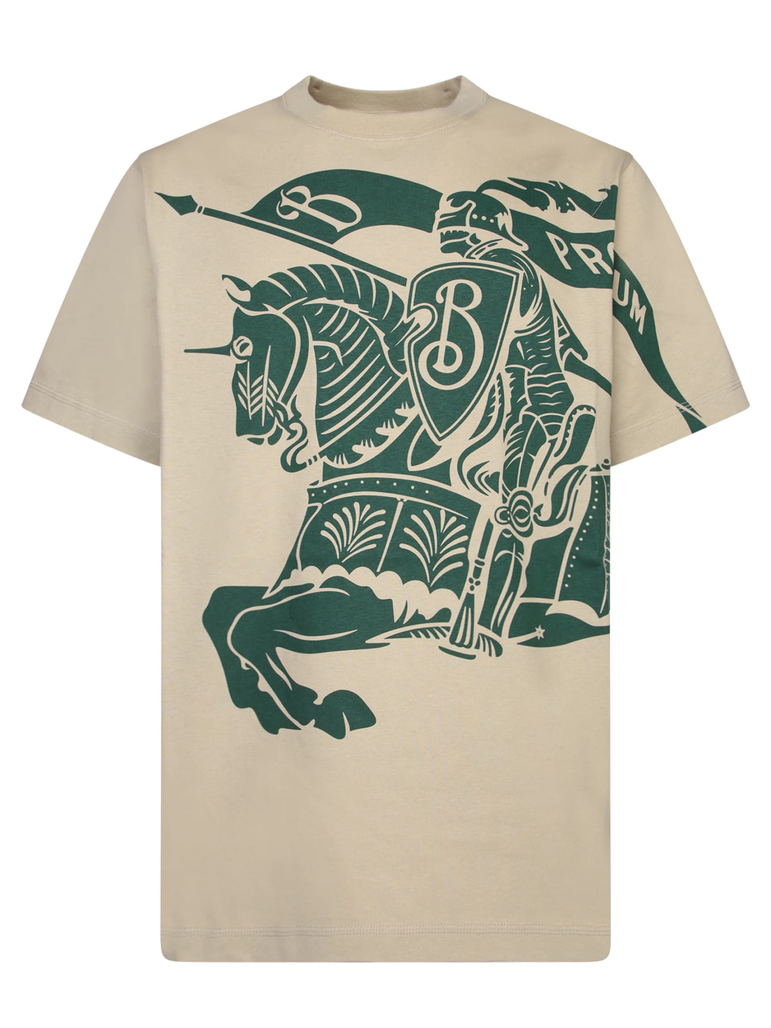 Burberry Ekd Big Logo Beige T-shirt