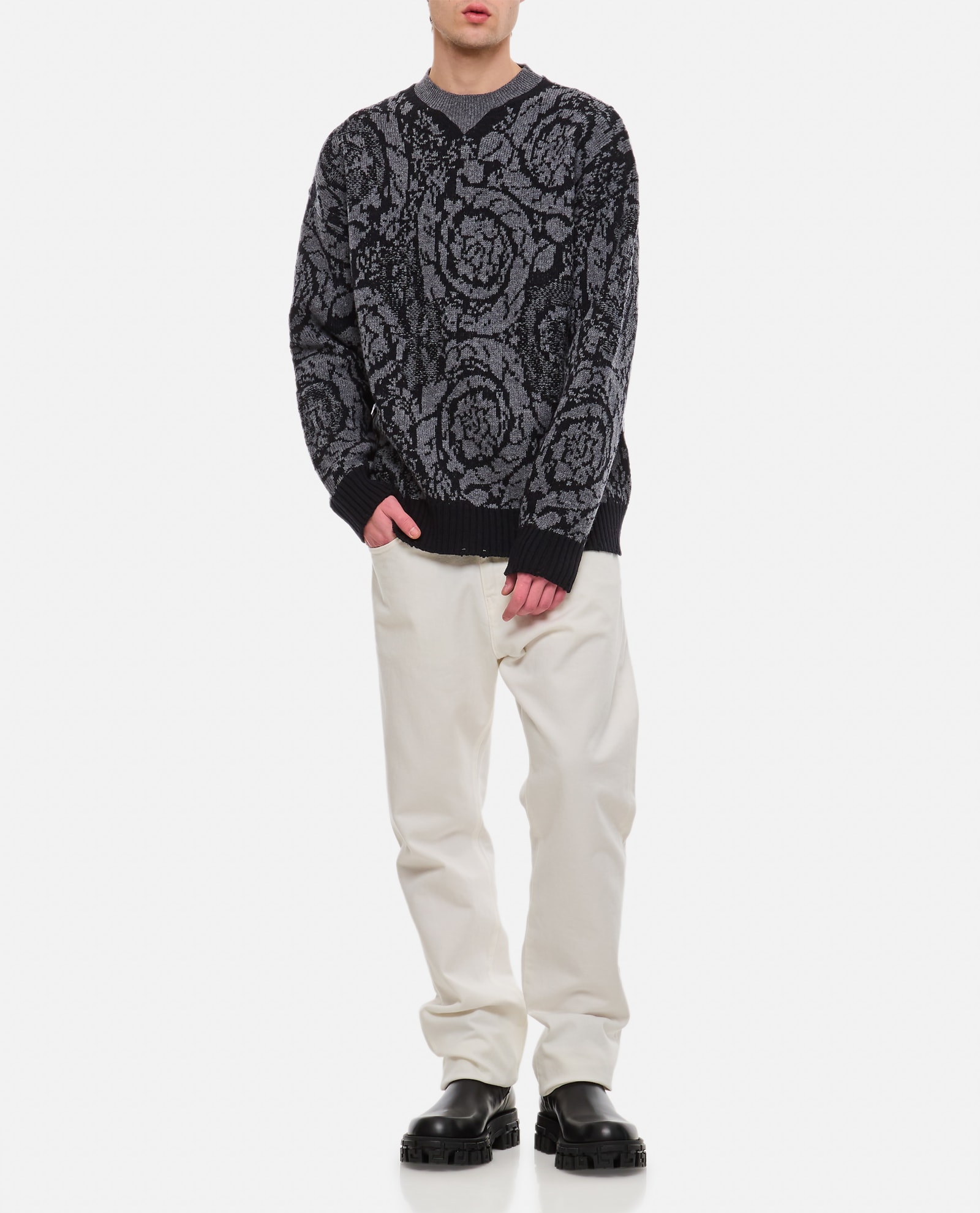 Versace Barocco 针织毛衣