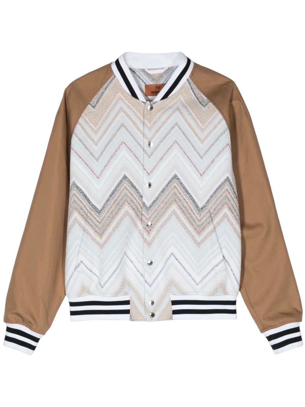 Missoni 人字纹提花毛巾布飞行员夹克 - 中性色
