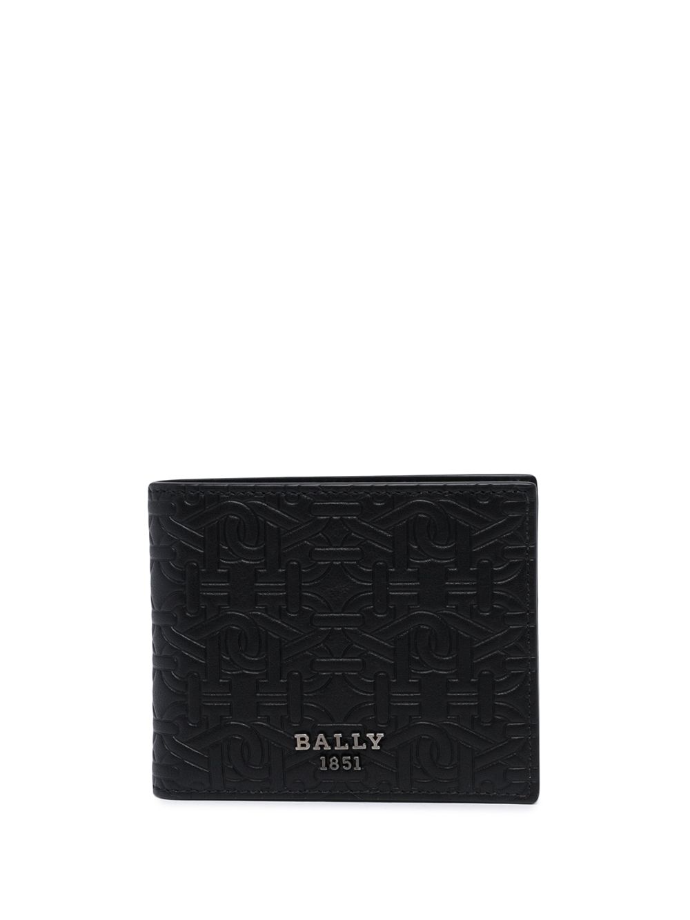 Bally 经典logo印花钱包 - 黑色