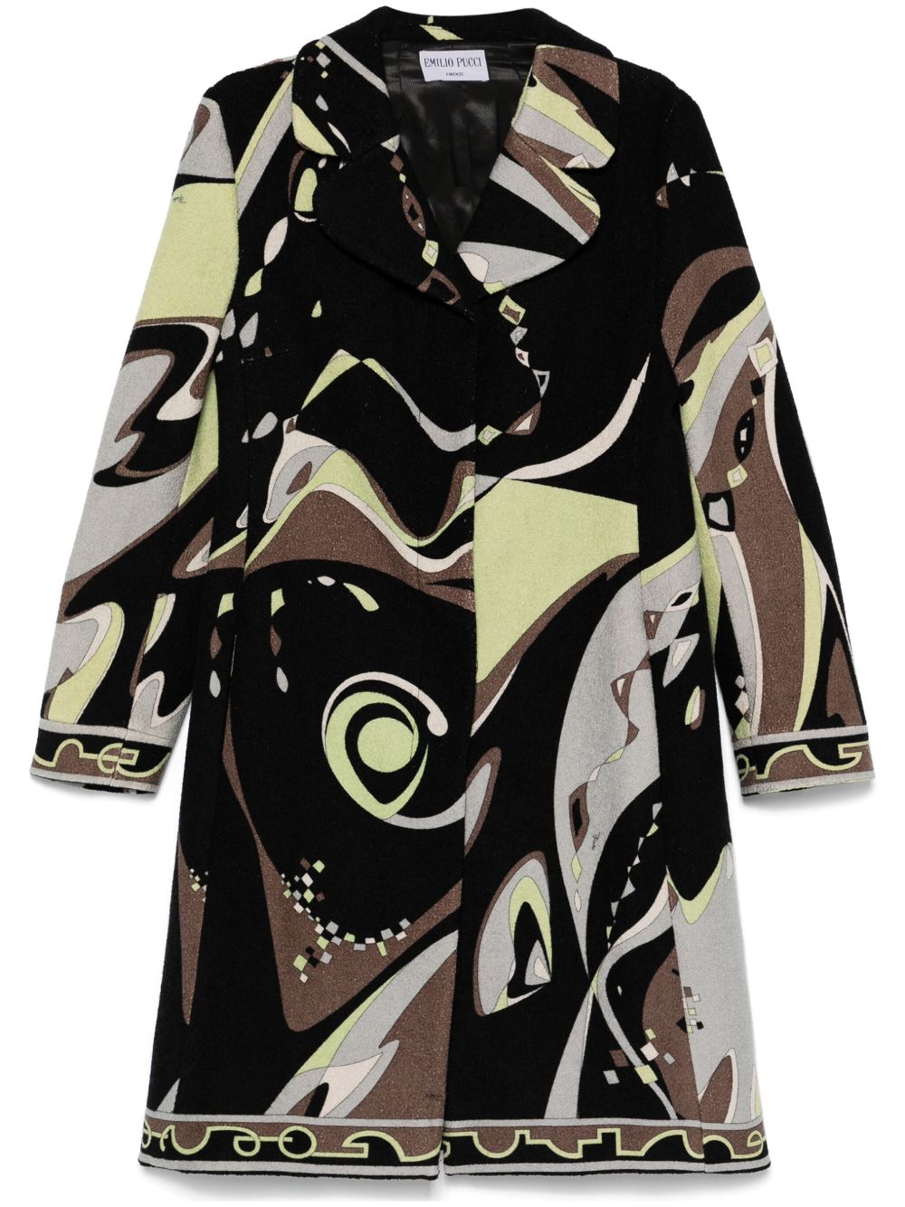 PUCCI Pre-Owned 抽象印花外套（2000年代典藏款） - 黑色