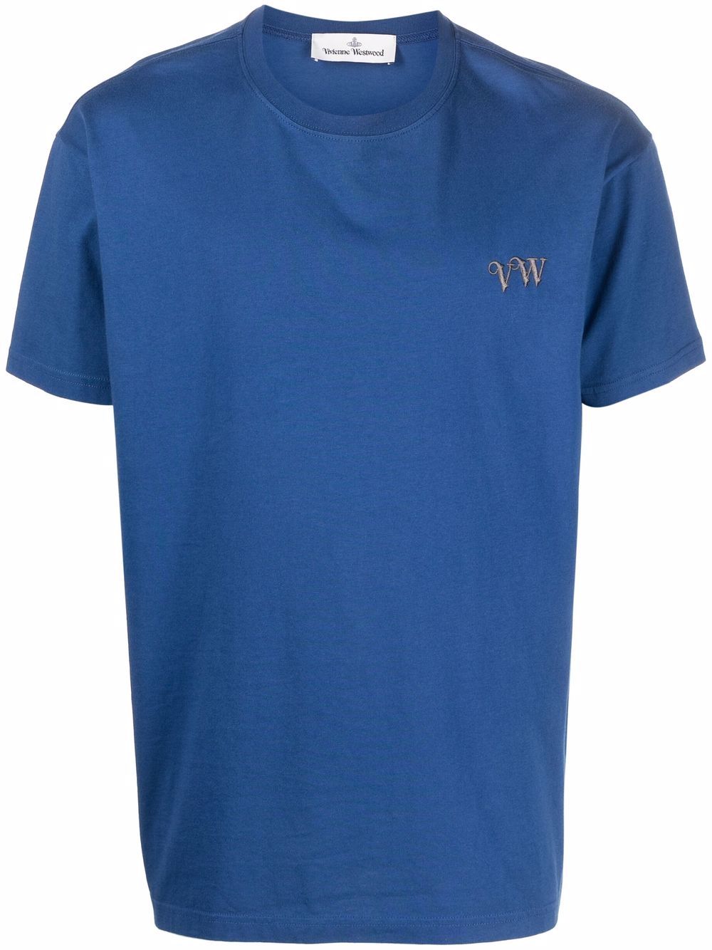 Vivienne Westwood logo刺绣T恤 - 蓝色