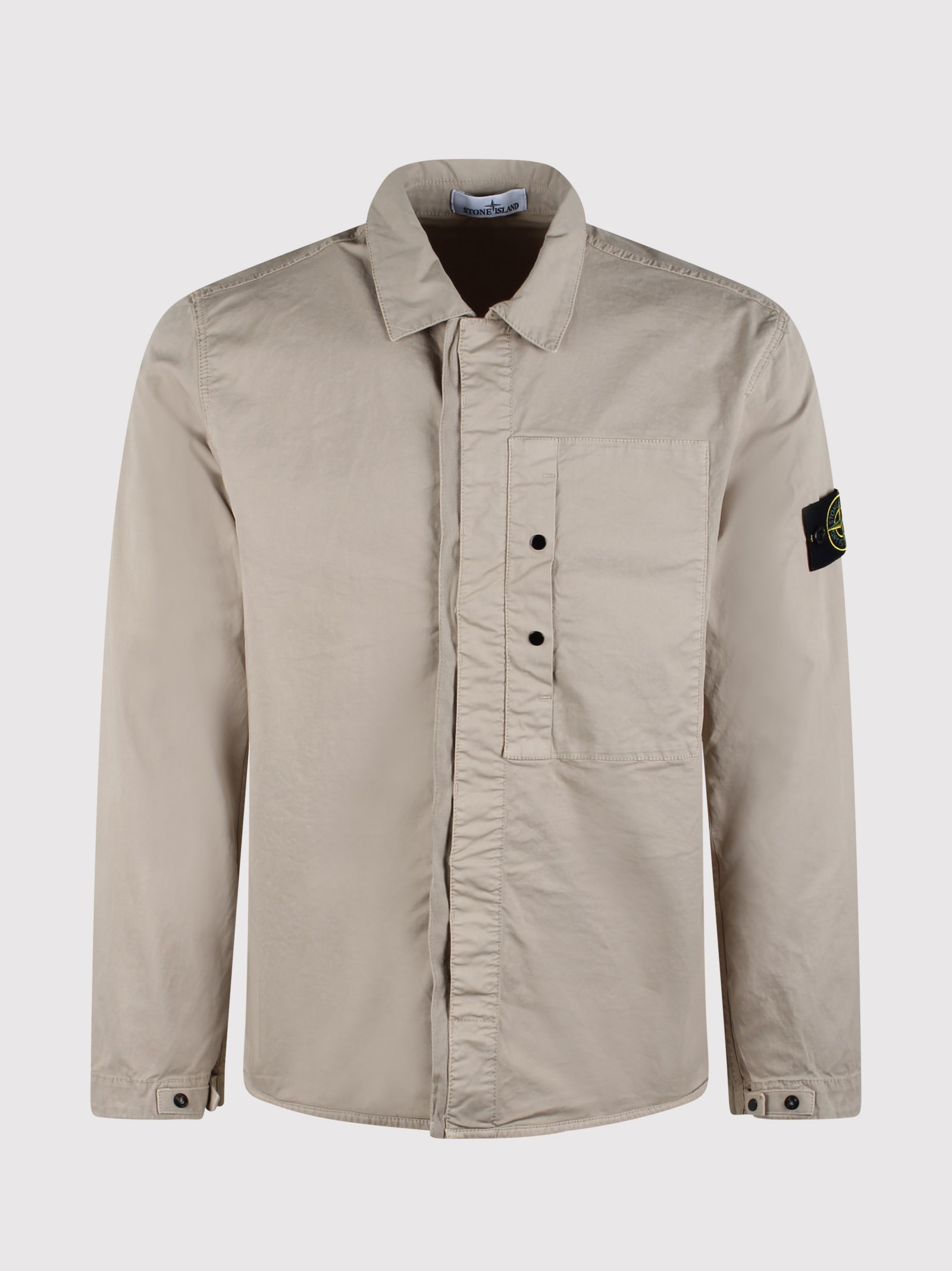 Stone Island Cotton Twill Shirt