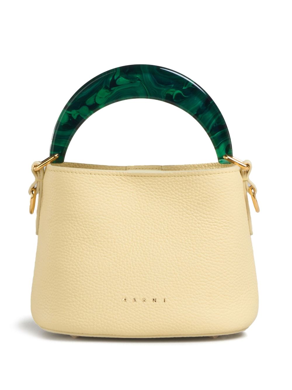 Marni Venice 皮质迷你水桶包 - 中性色