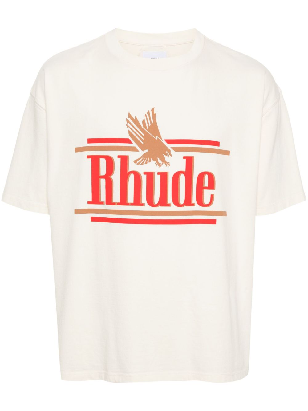 RHUDE logo印花棉T恤 - 中性色