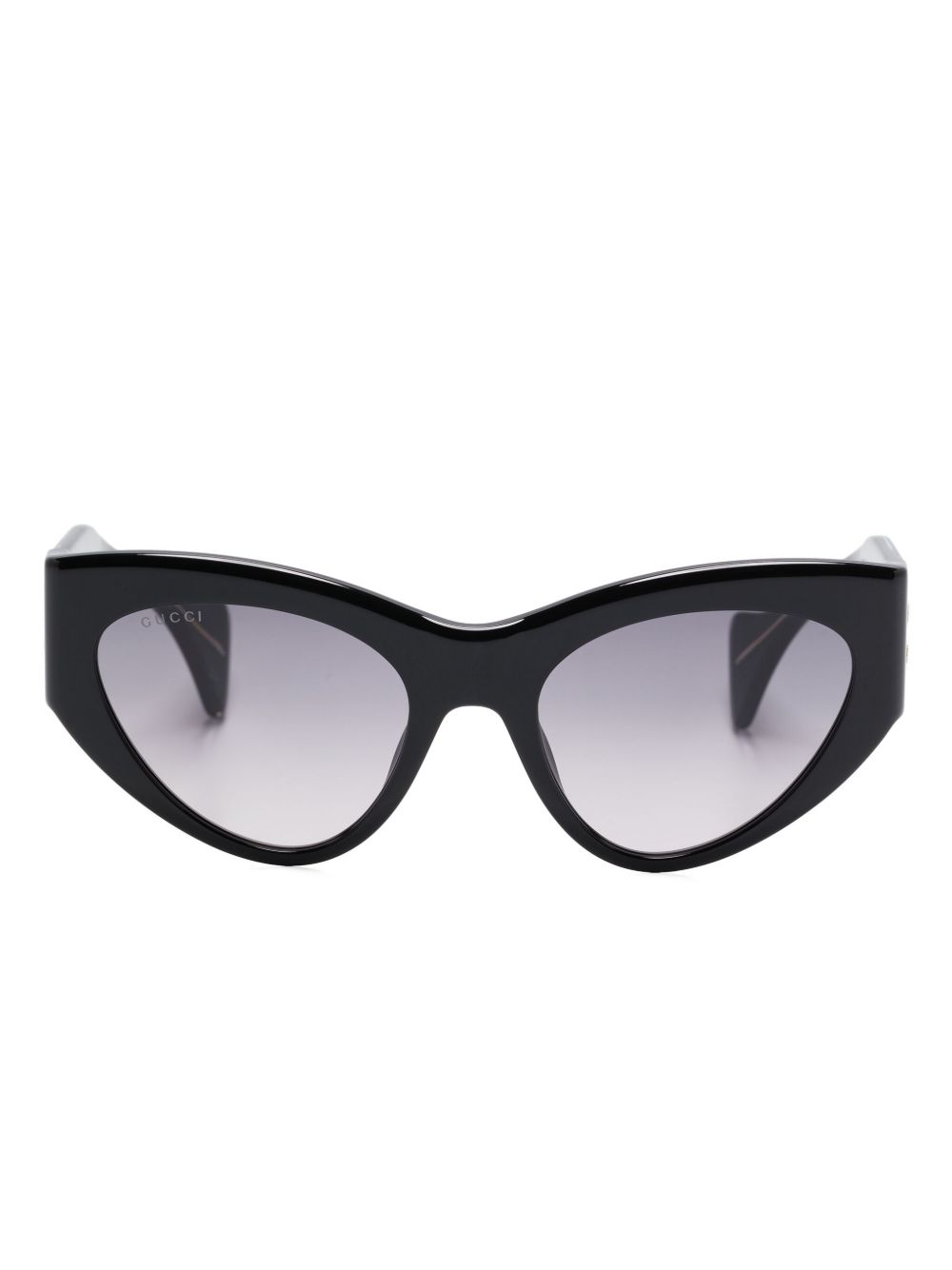 Gucci Eyewear 猫眼框太阳眼镜 - 黑色