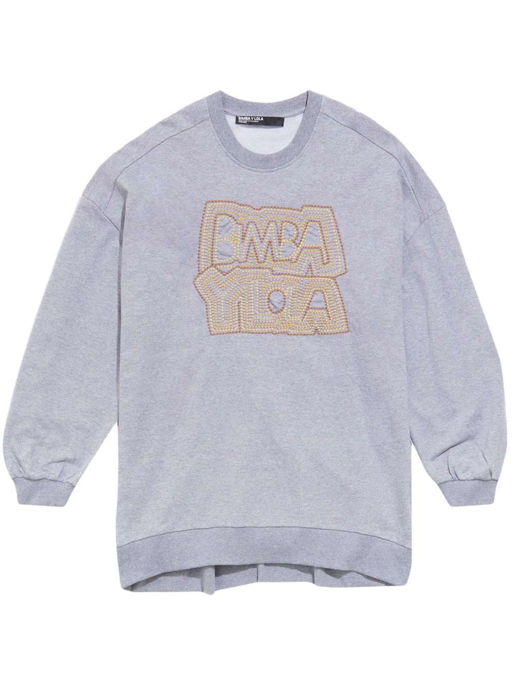 Bimba y Lola logo刺绣卫衣 - 灰色