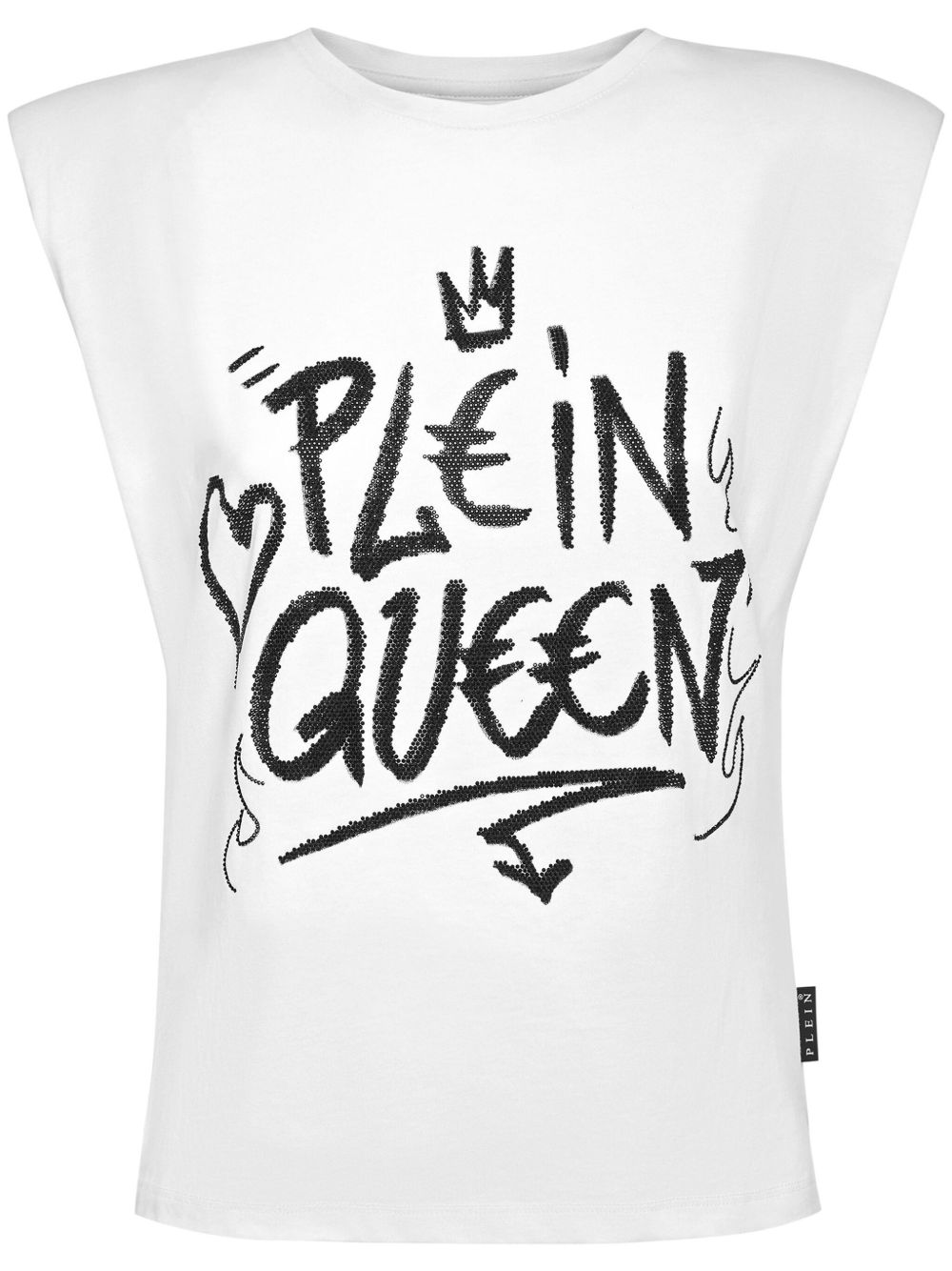 Philipp Plein Sexy Pure 晶饰无袖T恤 - 白色