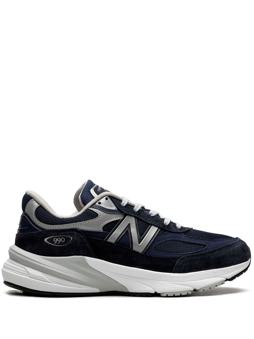 New Balance 990v6 Navy 皮质运动鞋 - 蓝色