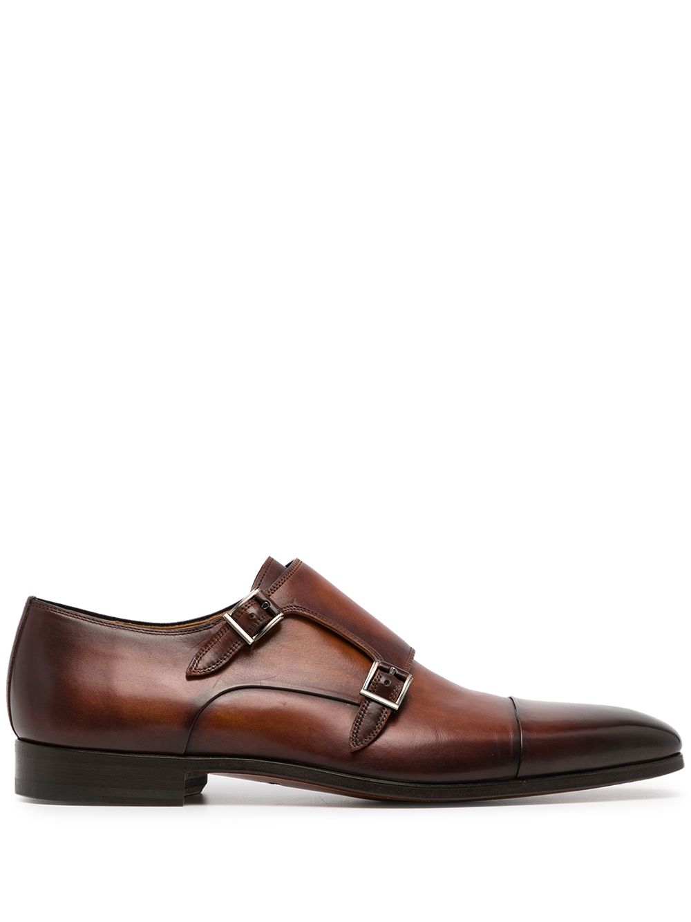 Magnanni 双扣环孟克鞋 - 褐色