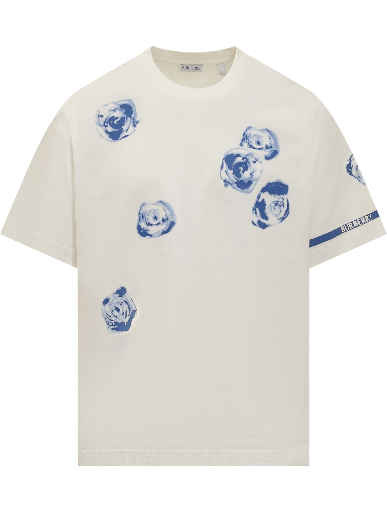 Burberry Floral Printed Crewneck T-shirt