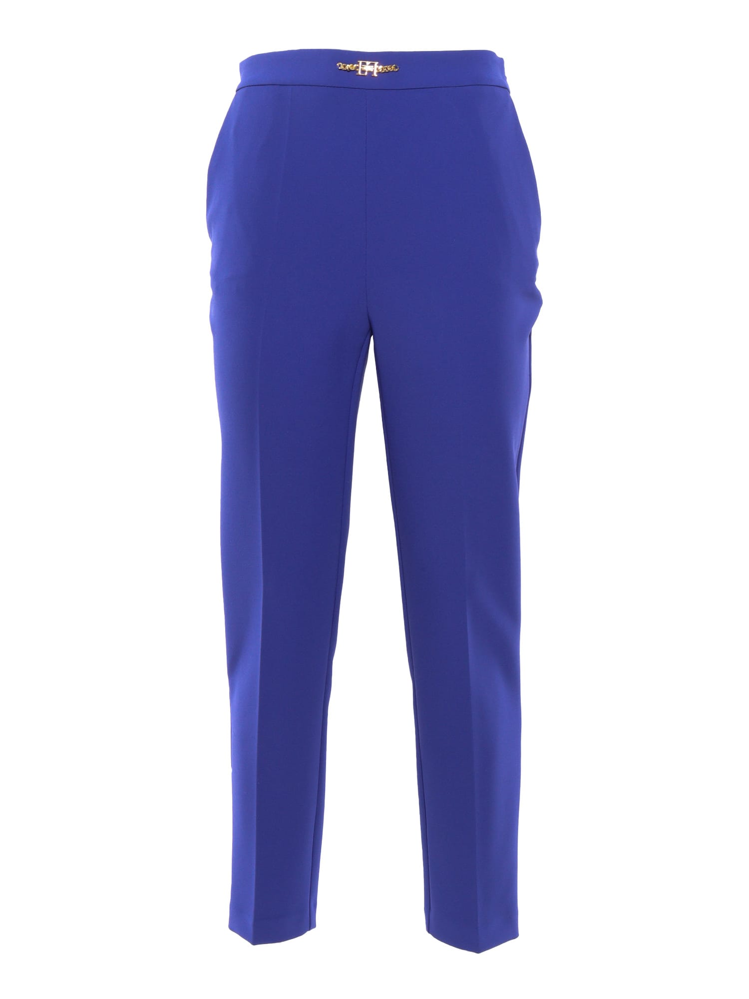 Elisabetta Franchi Pantalone Dritto Blu