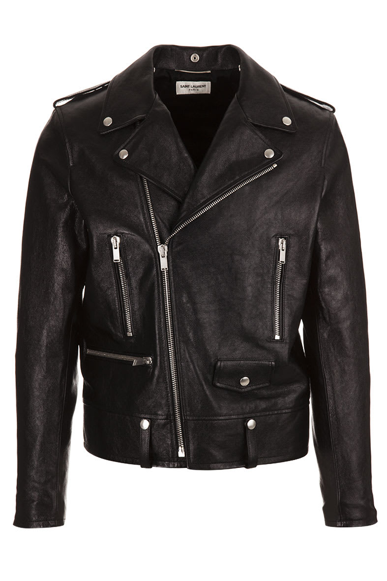 Saint Laurent 黑色皮革摩托车夹克