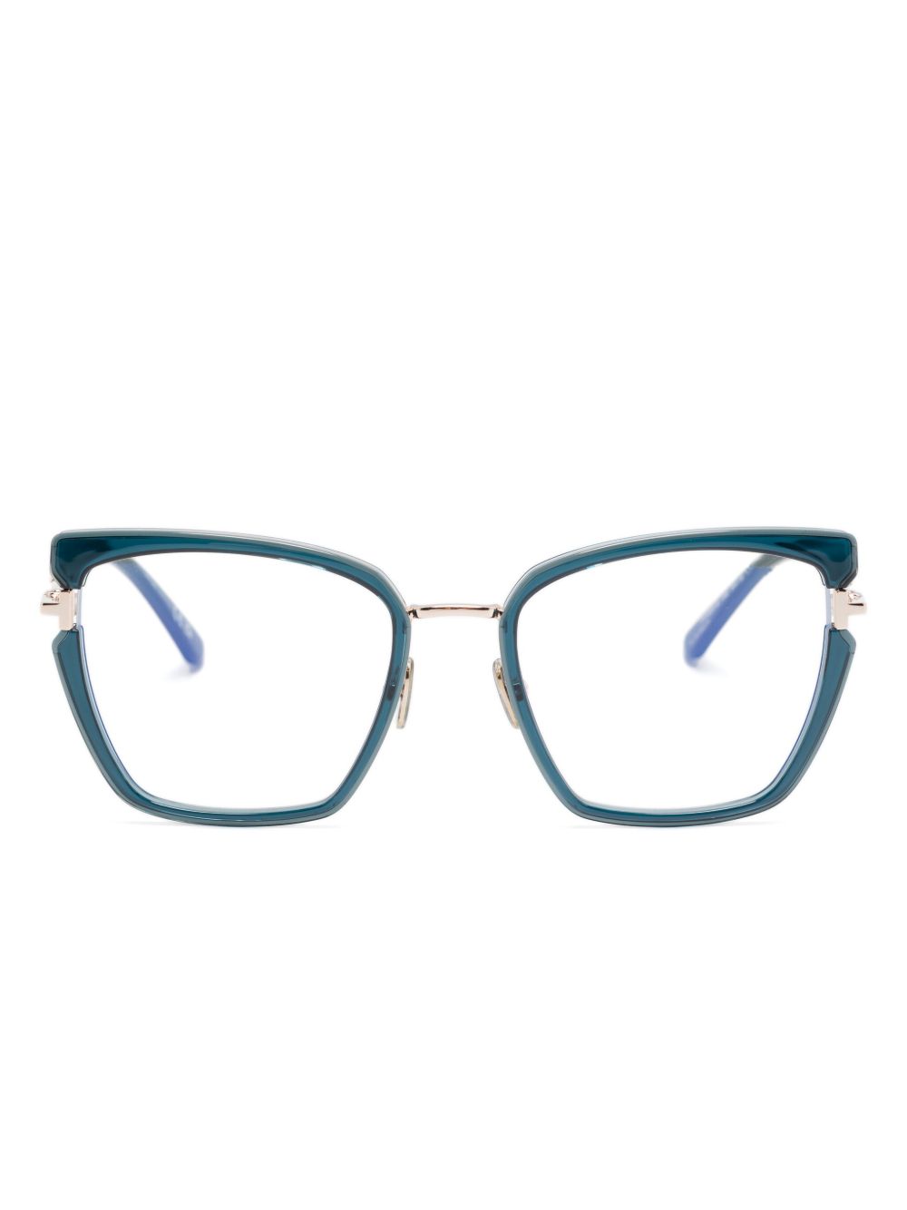 TOM FORD Eyewear FT5984B 猫眼框眼镜 - 绿色