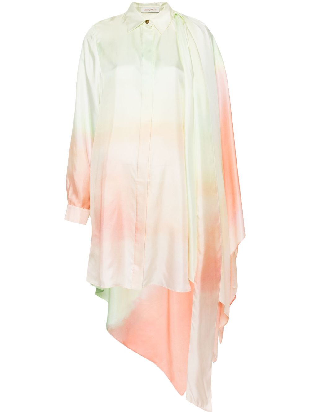 ZIMMERMANN Natura Scarf 真丝衬衫 - 绿色