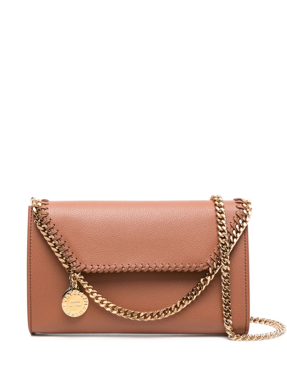 Stella McCartney Falabella MIRUM logo吊饰单肩包 - 褐色