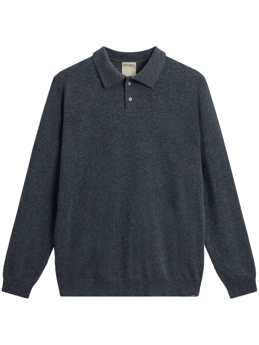 Woolrich polo领羊绒毛衣 - 灰色