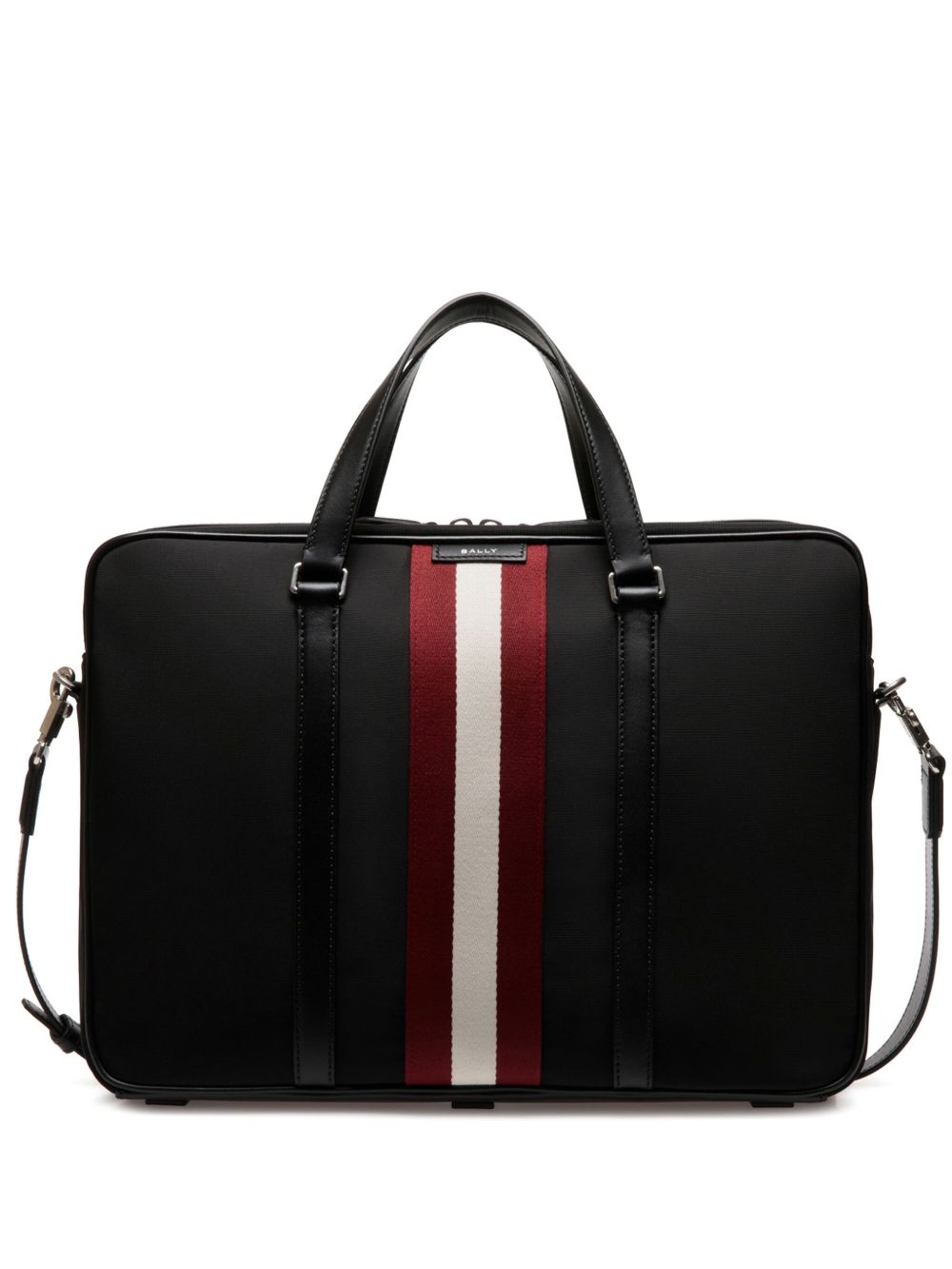 Bally logo贴花电脑包 - 黑色