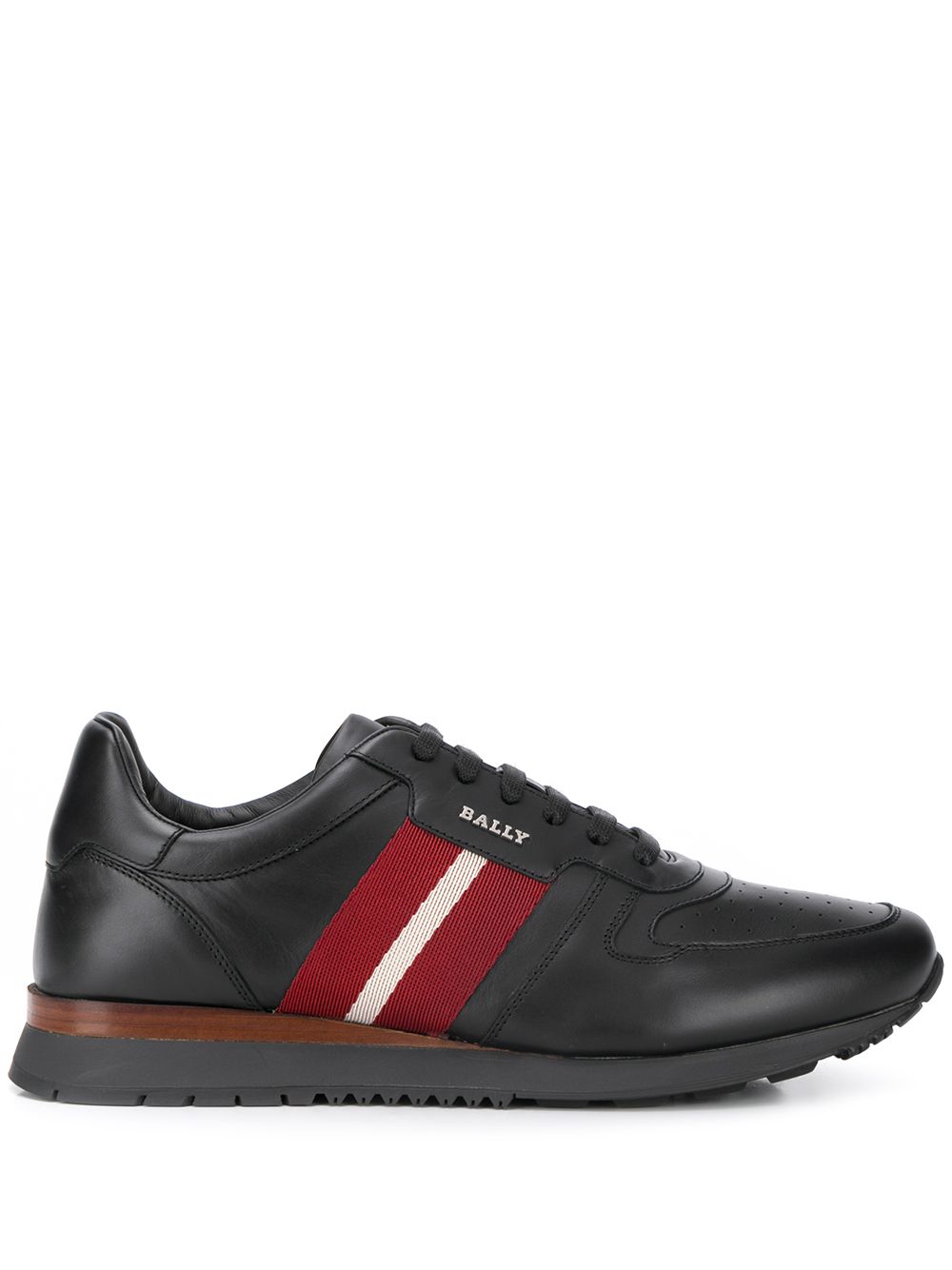 Bally logo侧饰运动鞋 - 黑色