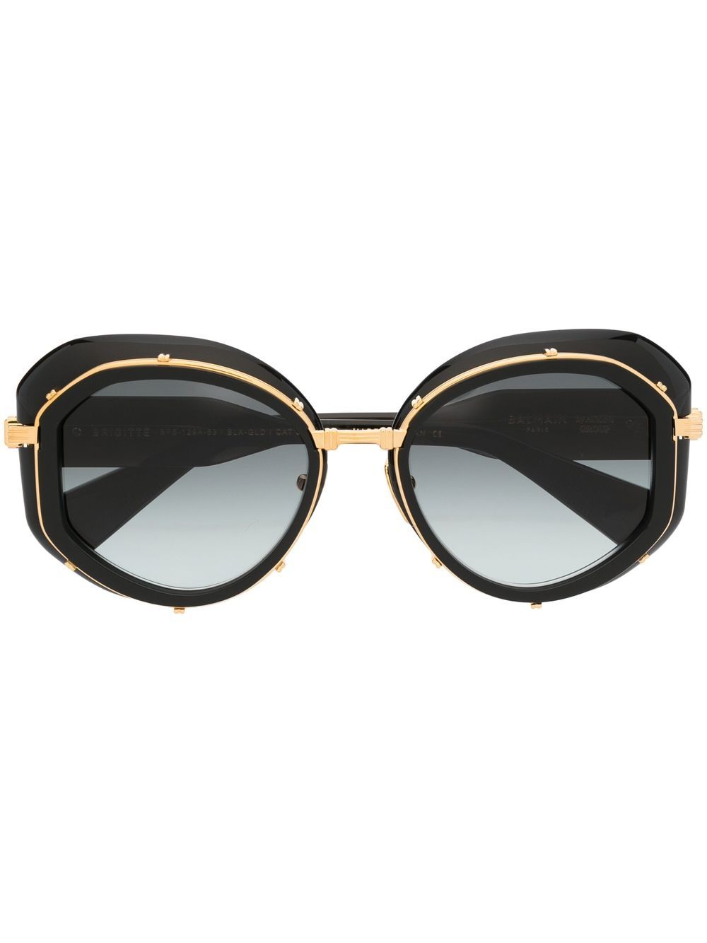 Balmain Eyewear 巴尔曼 Brigitte 猫眼框太阳眼镜 - 黑色