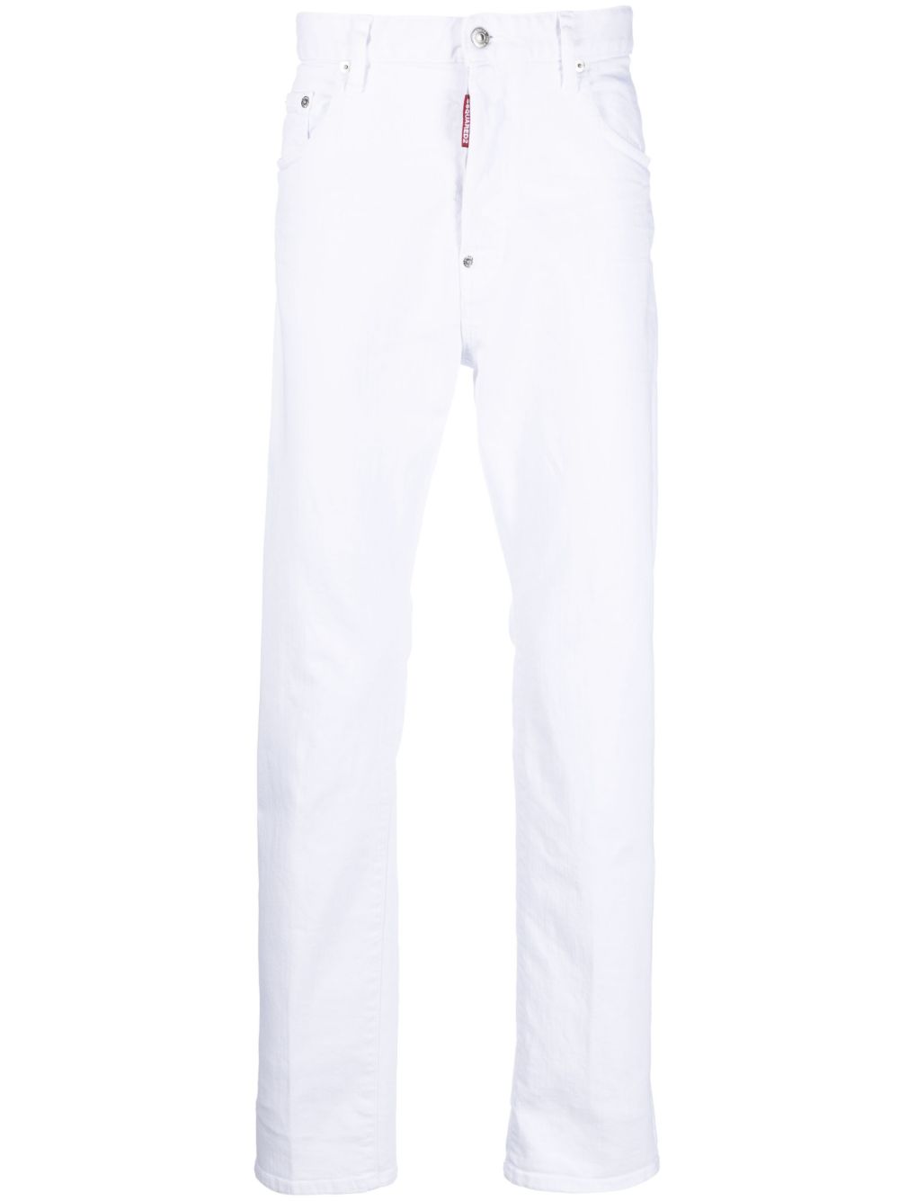 DSQUARED2 直筒牛仔裤 - 白色