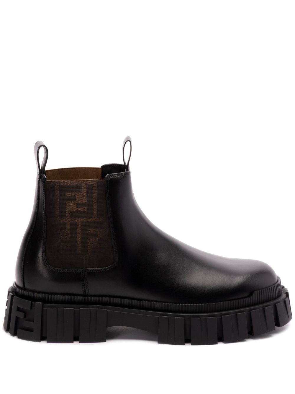 FENDI FF 及踝靴 - 黑色