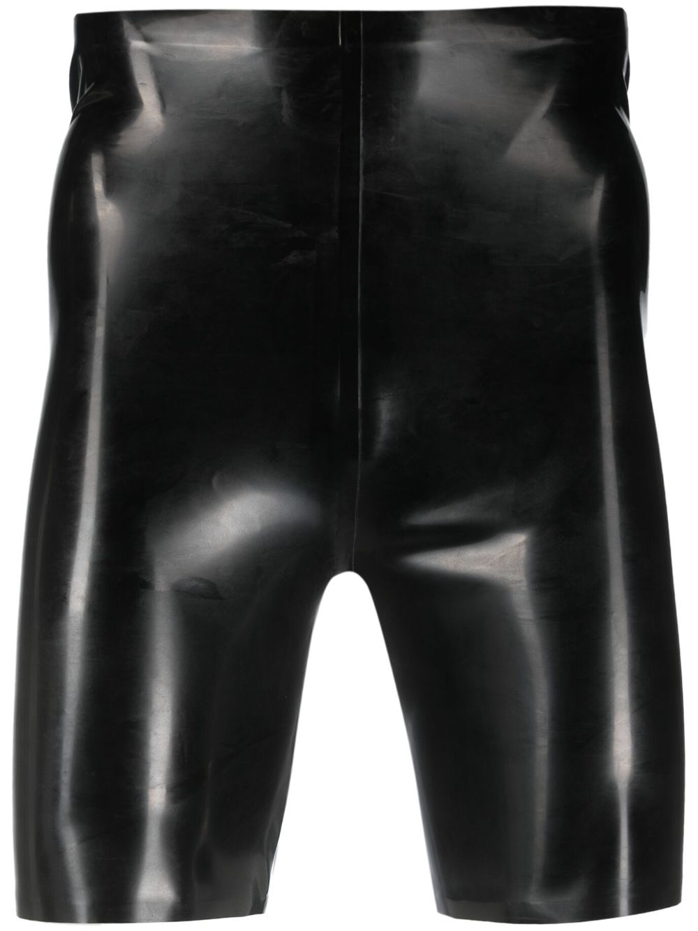 Maison Margiela 乳胶机车短裤 - 黑色