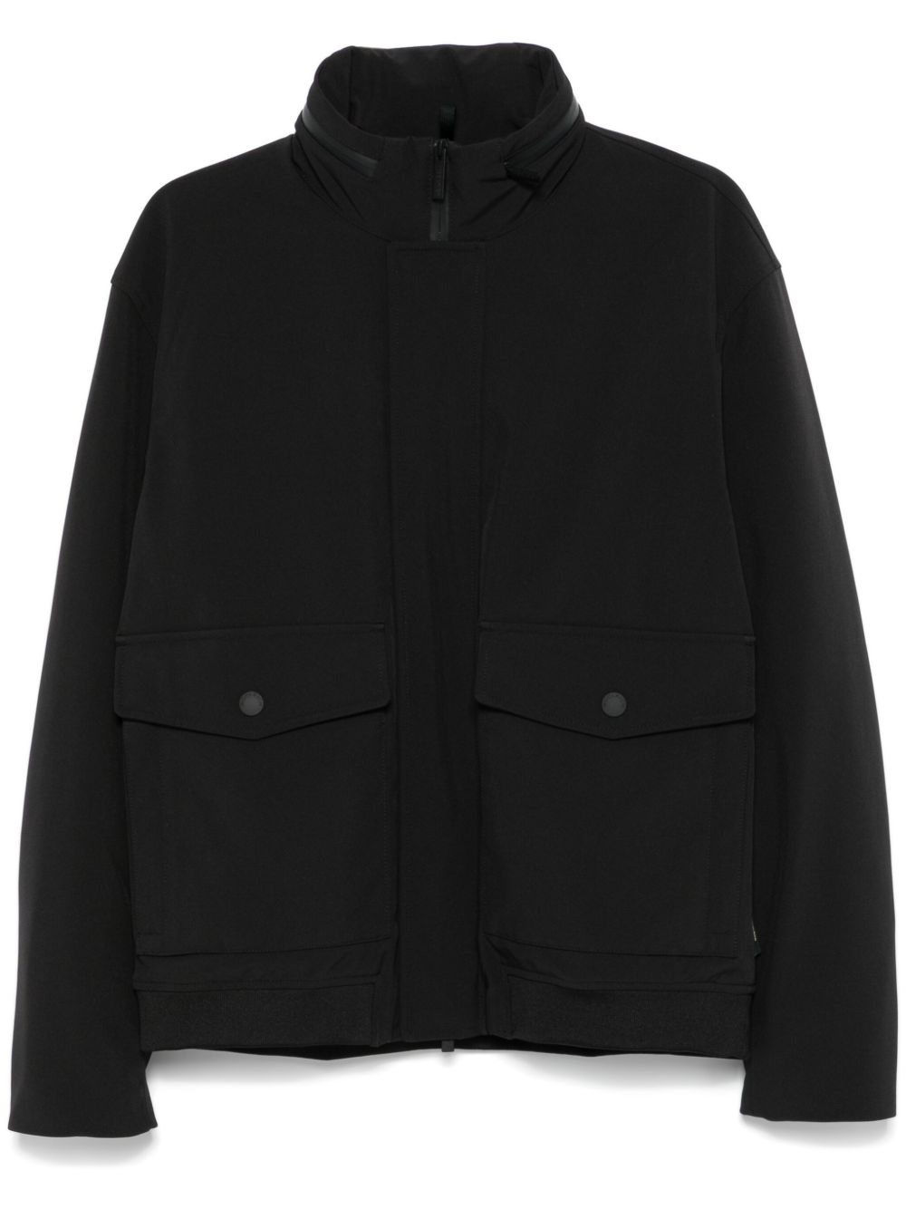 Woolrich 软壳面料飞行员夹克 - 黑色