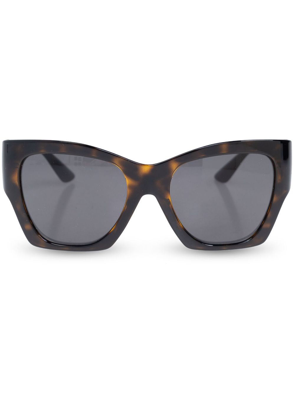 Versace Eyewear 长方形框太阳眼镜 - 褐色