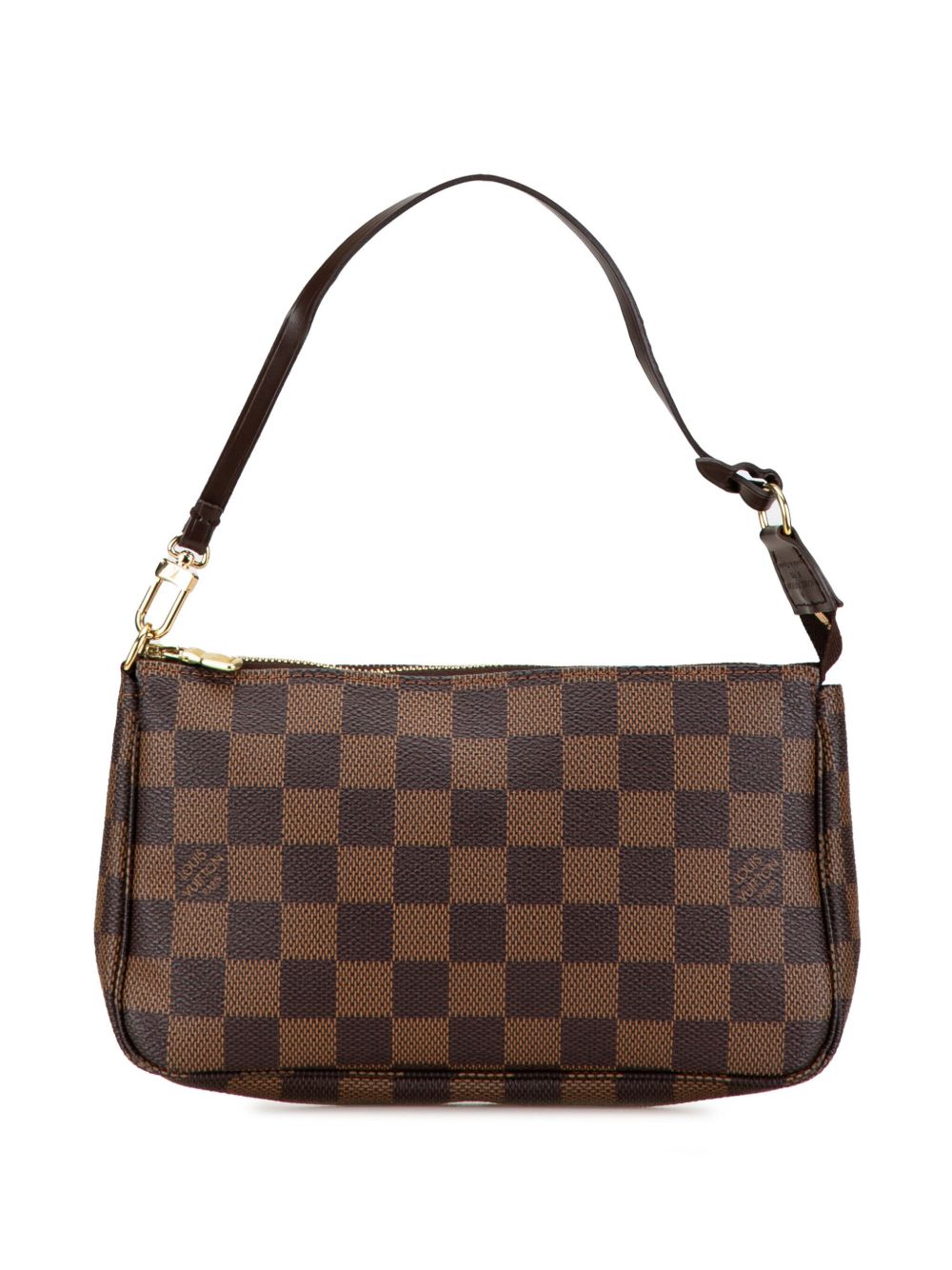 Louis Vuitton Pre-Owned Damier Ebene Pochette Accessoires 单肩包（2008年典藏款） - 褐色