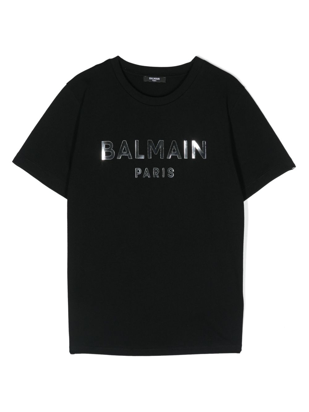 Balmain Kids logo印花棉T恤 - 黑色