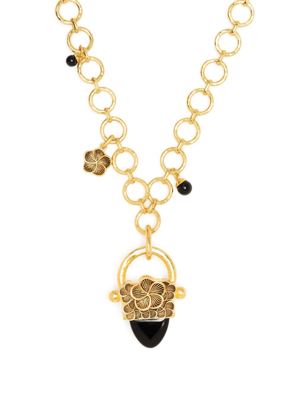 Aurelie Bidermann Dallah 吊饰项链 - 金色