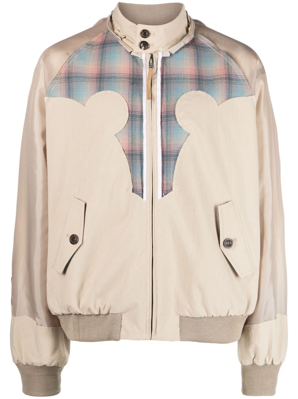 Maison Margiela x Pendleton 育克设计细节飞行员夹克 - 中性色