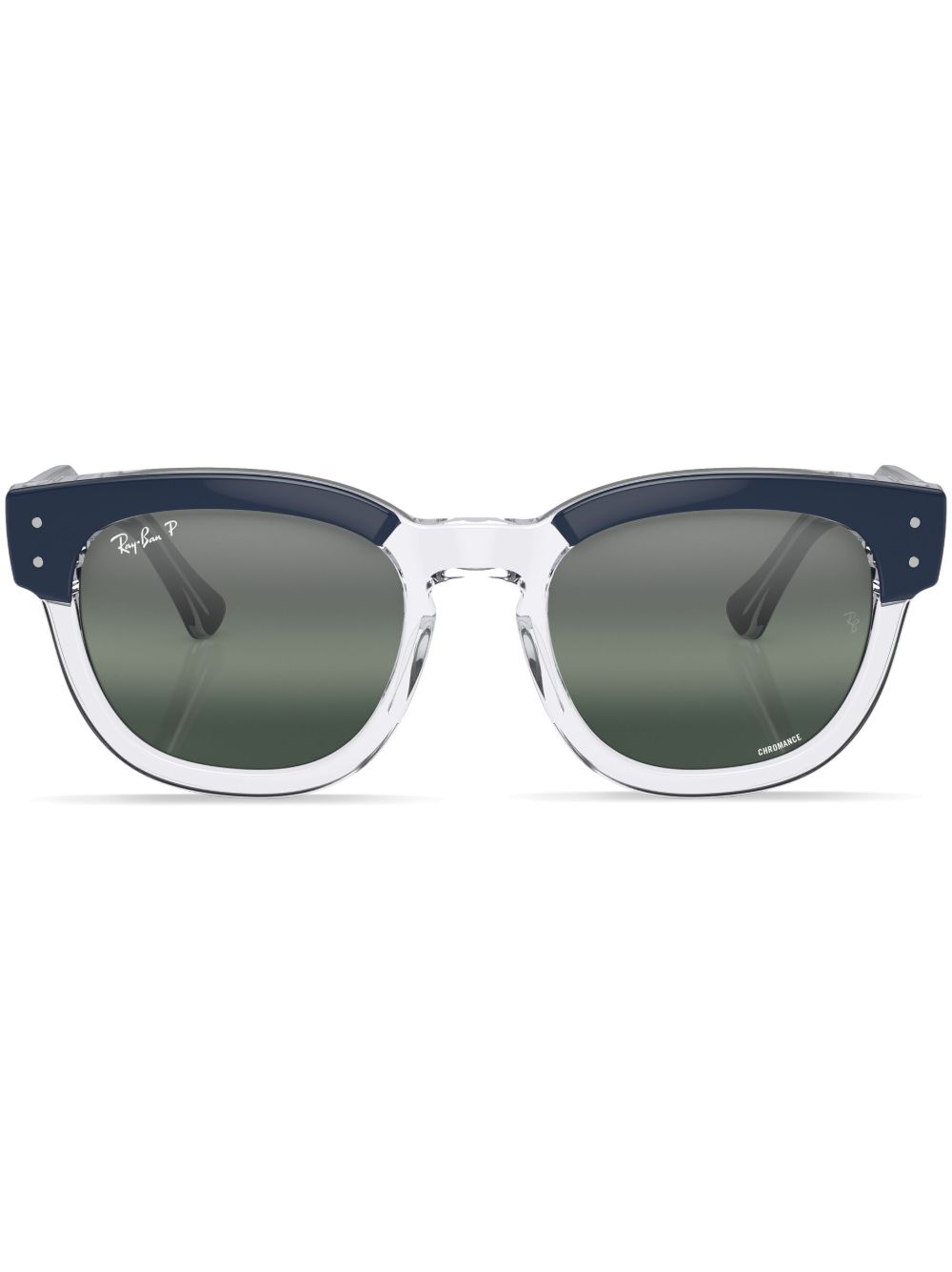 Ray-Ban Mega Hawkeye logo太阳眼镜 - 蓝色