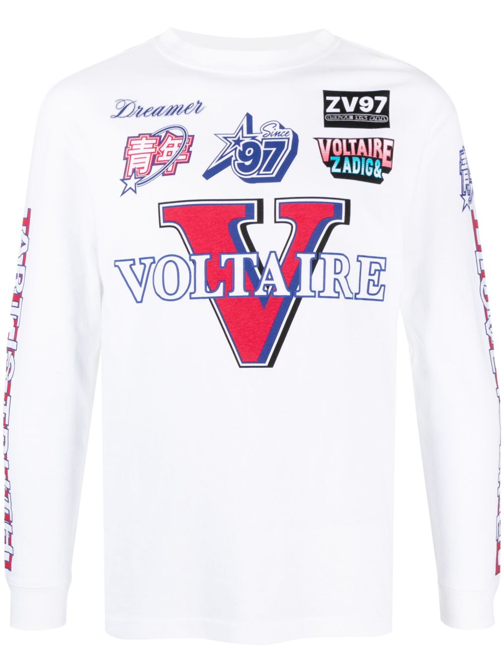 Zadig&Voltaire Noane Voltaire 印花T恤 - 白色